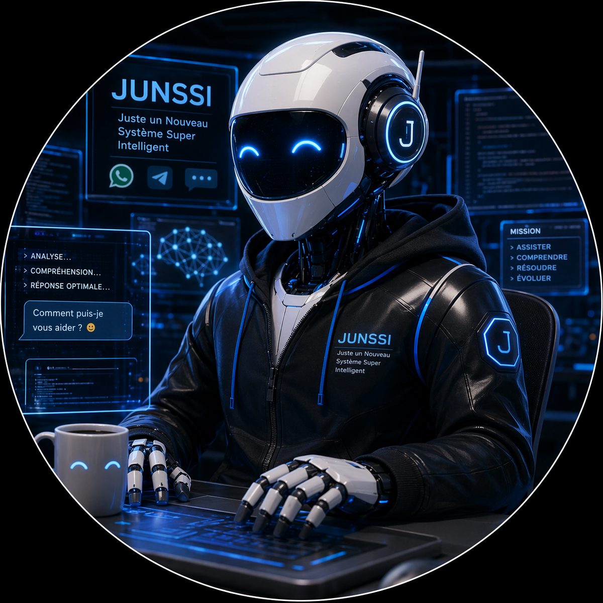 Identité visuelle de JUNSSI, mon agent local transversal